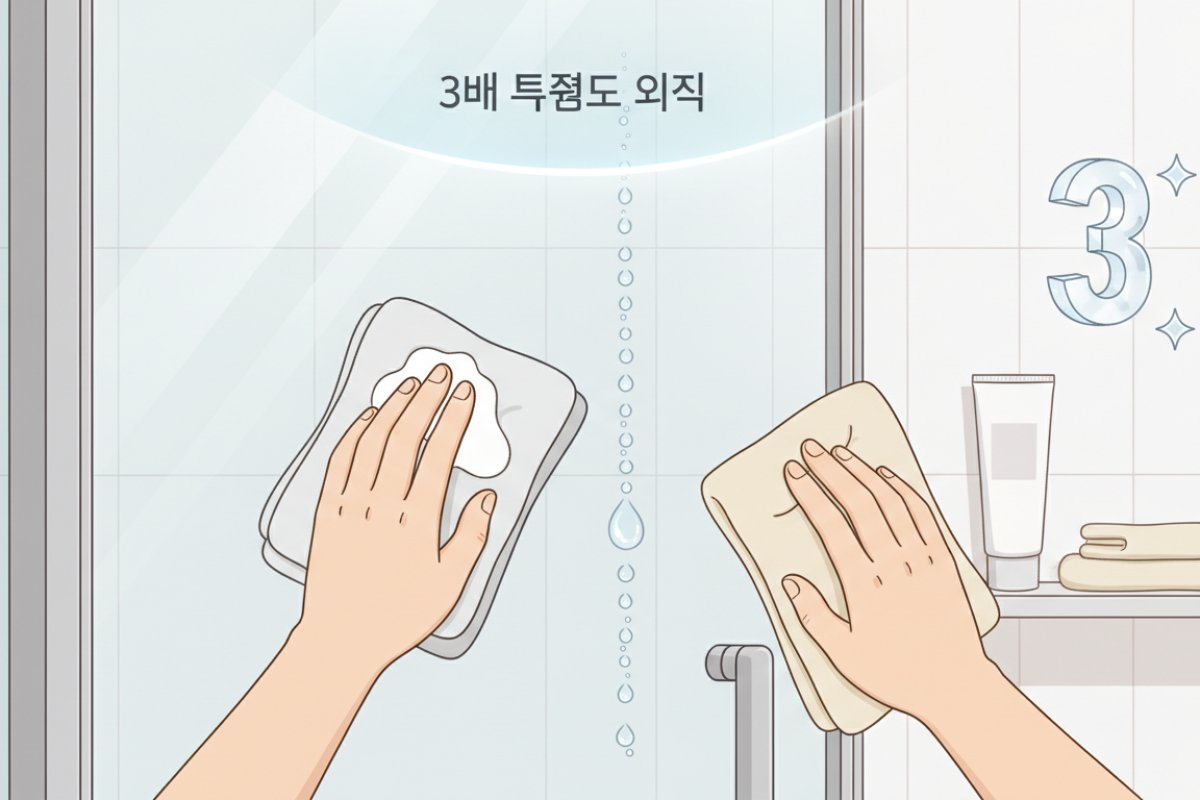 린스 버핑과 데일리 스퀴지로 호텔급 투명도 3배 유지하기
