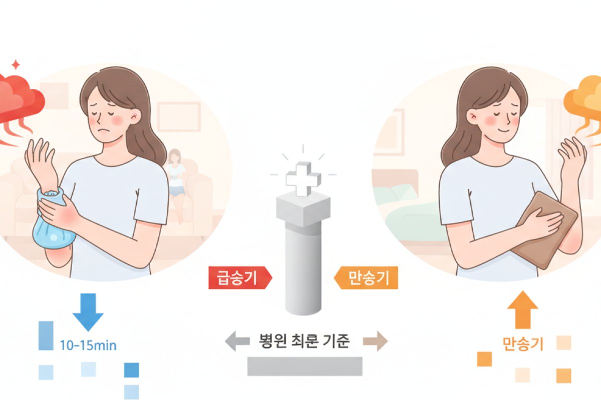 냉온찜질 적용 타이밍과 단계별 병원 치료 기준