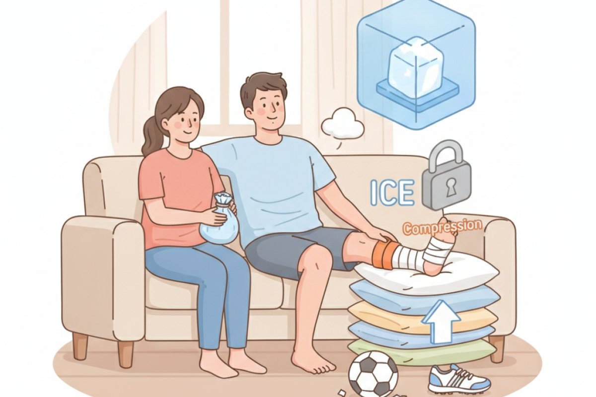 골든타임을 지키는 RICE 4단계 응급 처치 프로토콜