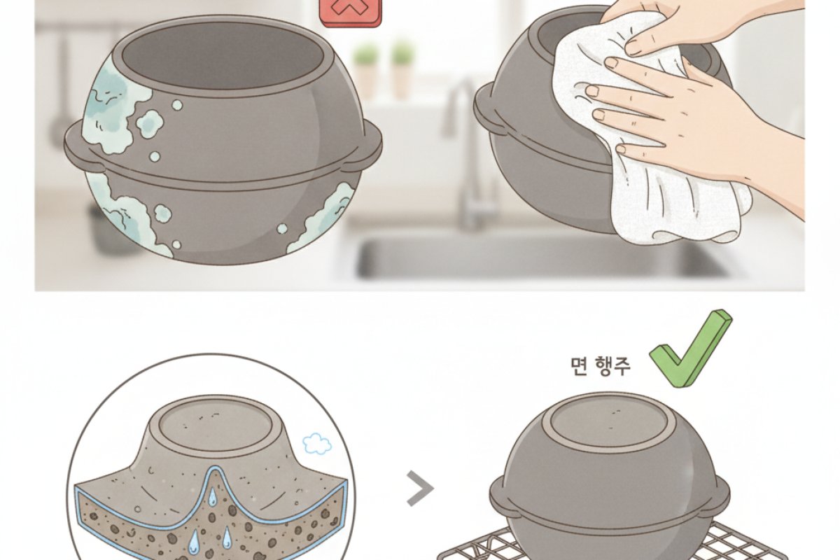 수분 침투와 곰팡이를 완벽히 막아주는 올바른 건조 및 보관 원칙