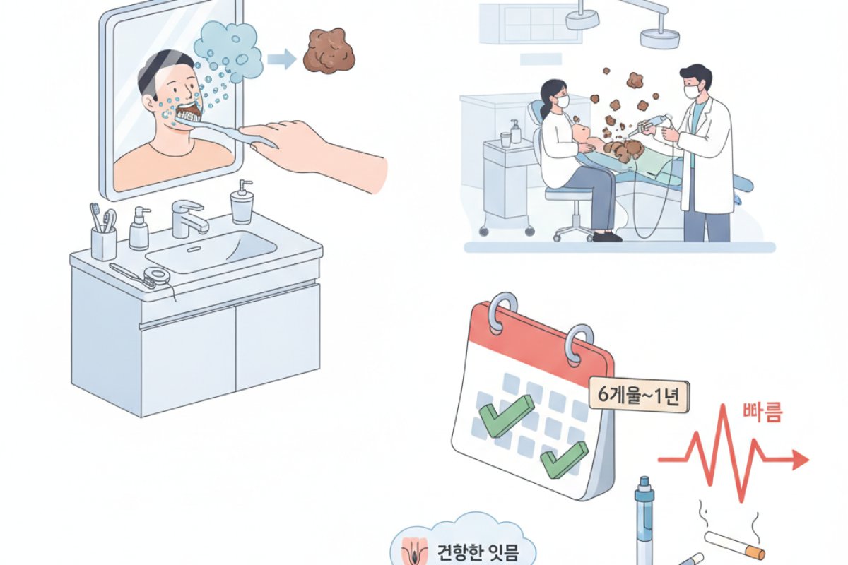 생활 속 구강 환경 관리와 치과 정기 검진의 주기