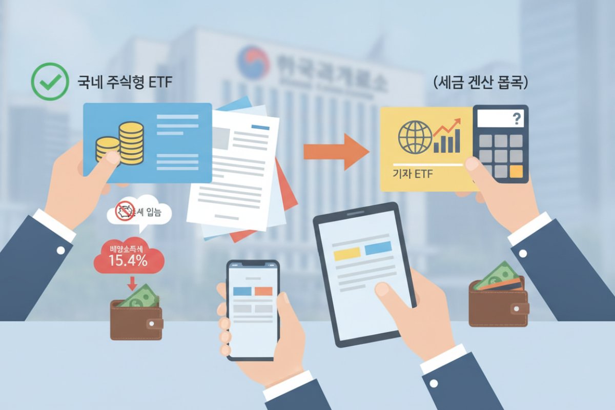 상장 시장과 기초자산에 따라 갈리는 ETF 세금 체계
