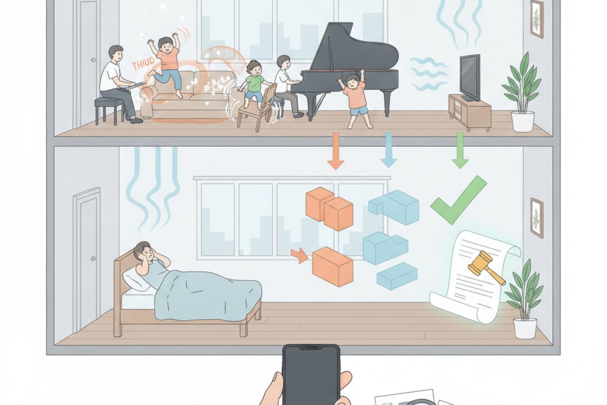 법적으로 인정되는 층간소음의 범위와 소음도 판정 기준