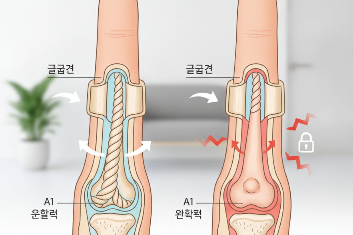 손가락이 딸깍거리고 걸리는 이유: 굴곡건과 A1 활차의 충돌 메커니즘