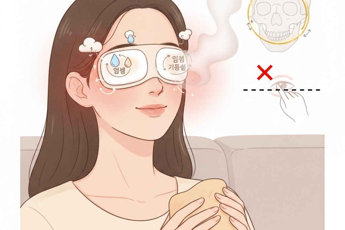 안구 손상 없이 안륜근 긴장을 푸는 3단계 온찜질과 마사지