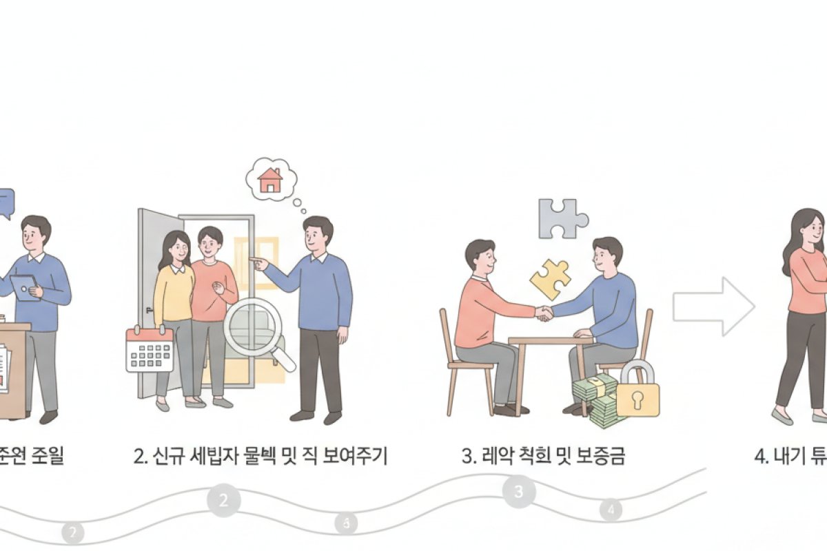 다음 세입자 빠르게 구하기와 안전한 보증금 반환 협의 4단계 로드맵