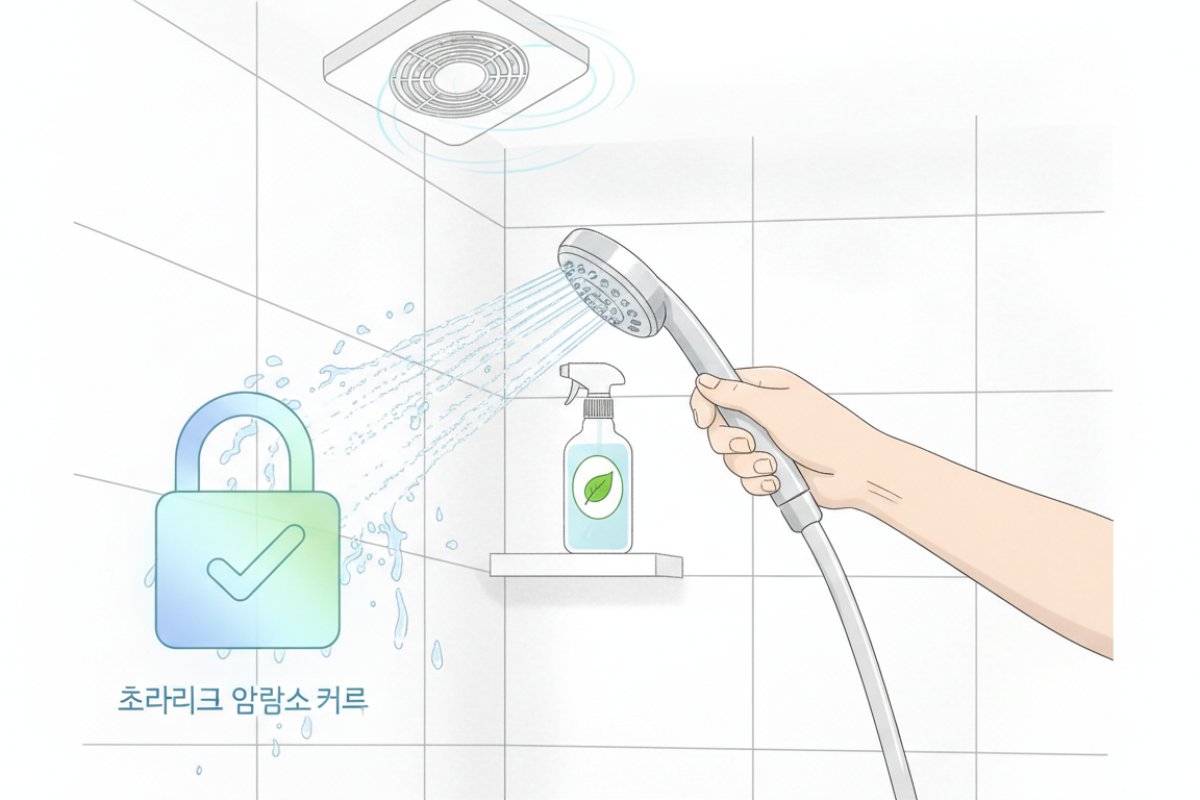 재발 주기를 대폭 늘리는 린스 및 항균 건조 루틴