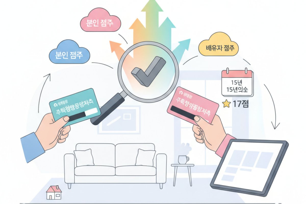 청약통장 가입 기간 산정 및 배우자 보유 기간 합산 실무
