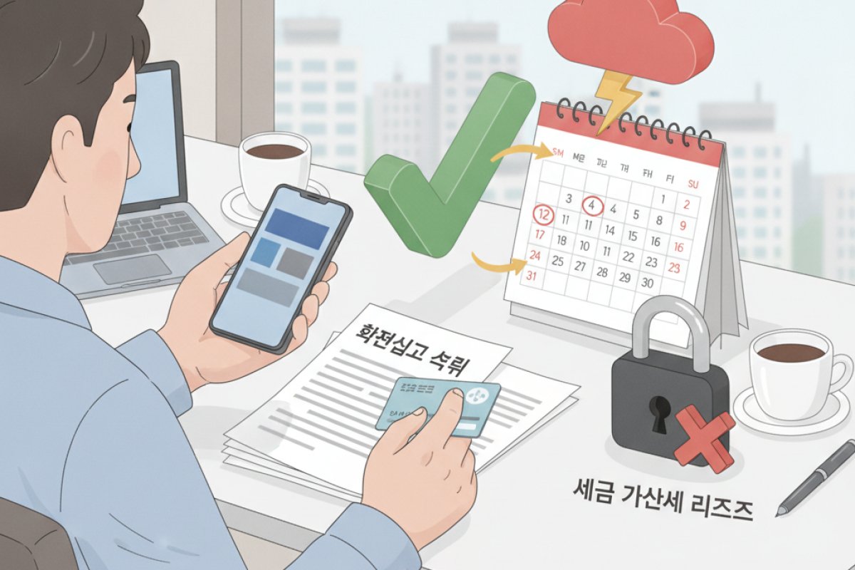 신고 납부 일정과 가산세 리스크를 차단하는 실무 절차