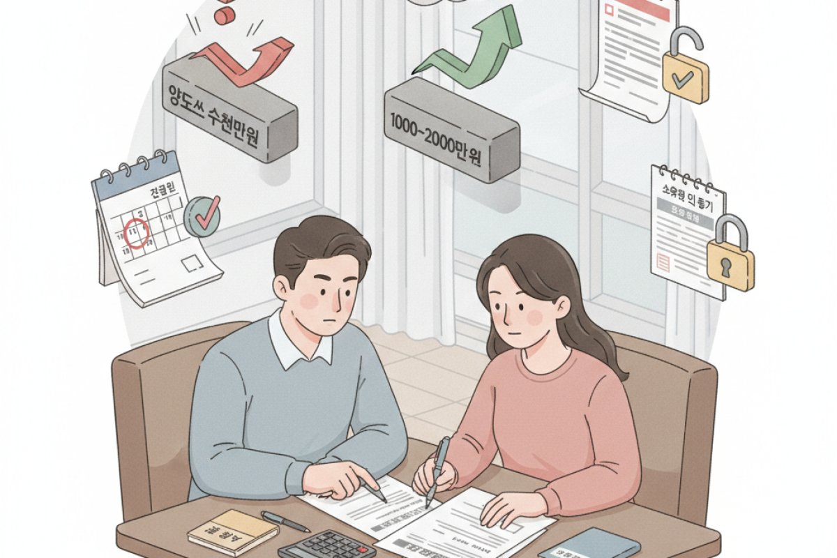 매도 위기 시 계약서 특약과 세무 사전 점검 절차