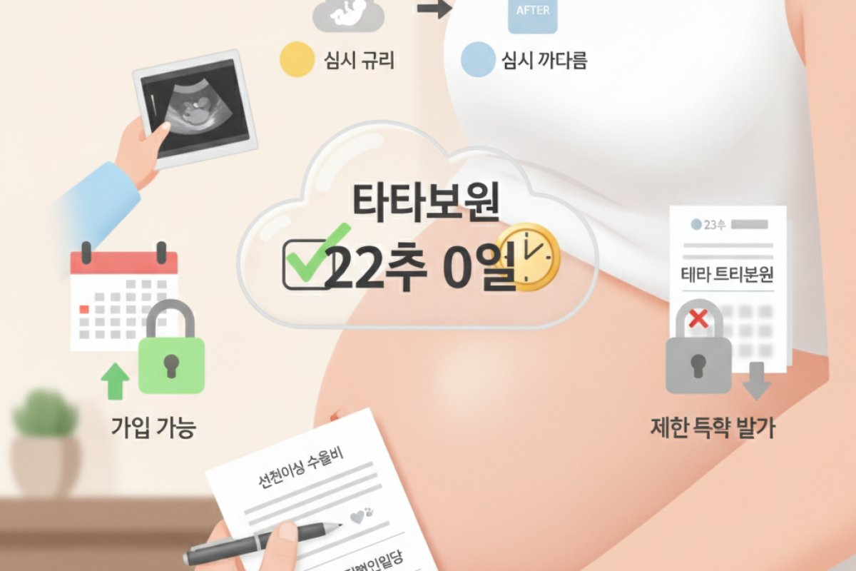 임신 주수별 가입 골든타임과 기형아 검사 전후 심사 차이