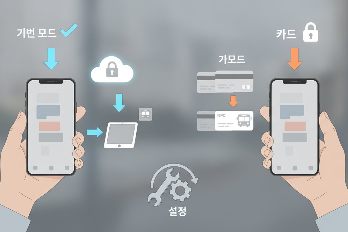 NFC 기본 모드와 카드 모드의 기능적 차이 및 기본 설정법