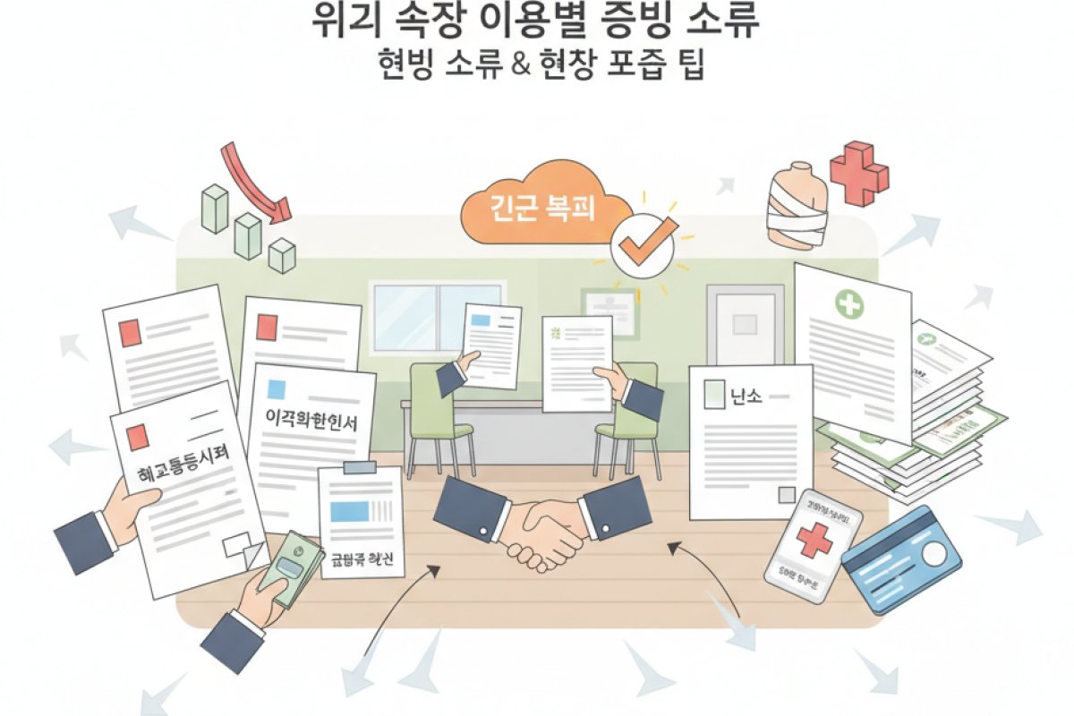 위기 상황 유형별 필수 증빙 서류와 현장 제출 팁