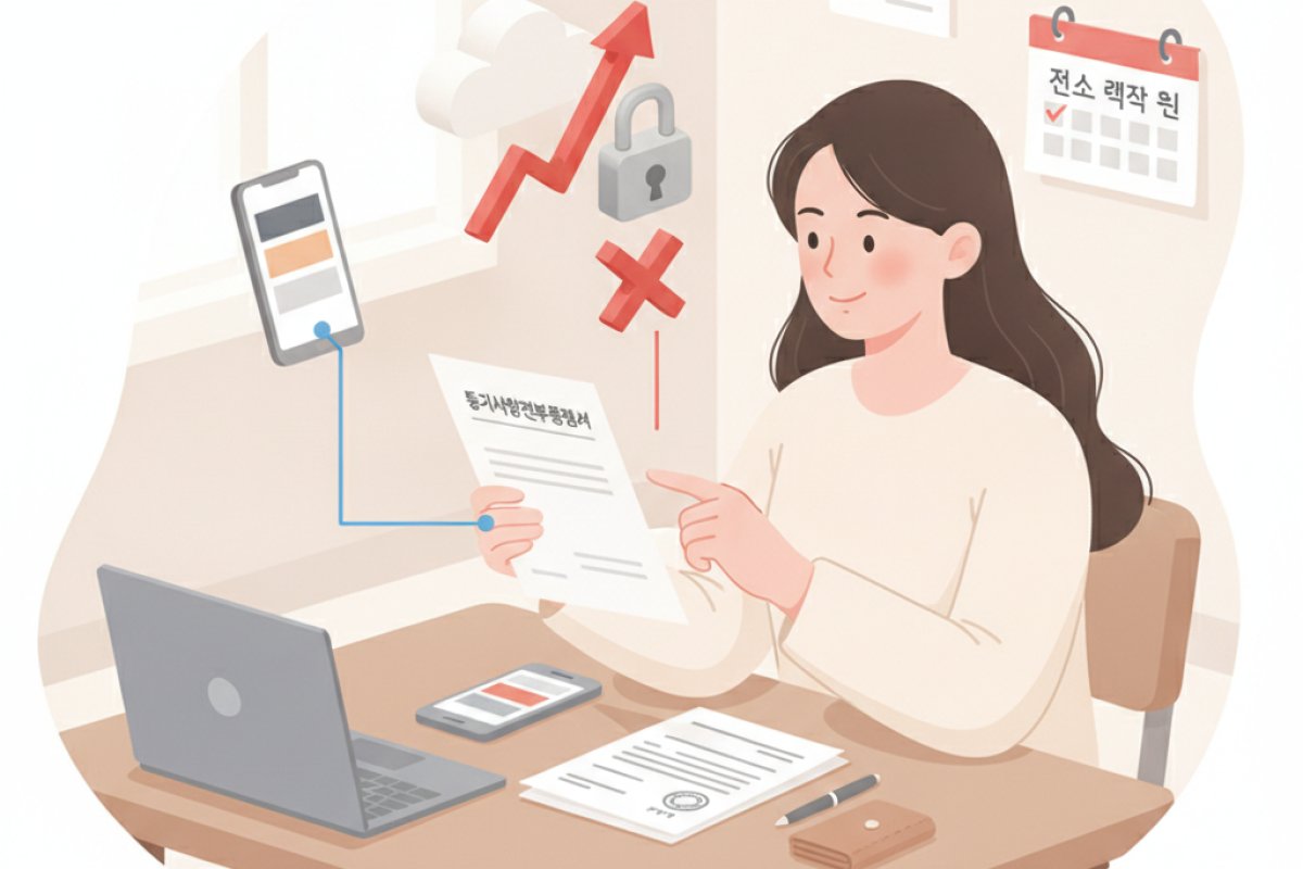 증액 계약 전 등기부등본(등기사항전부증명서) 열람과 권리 분석