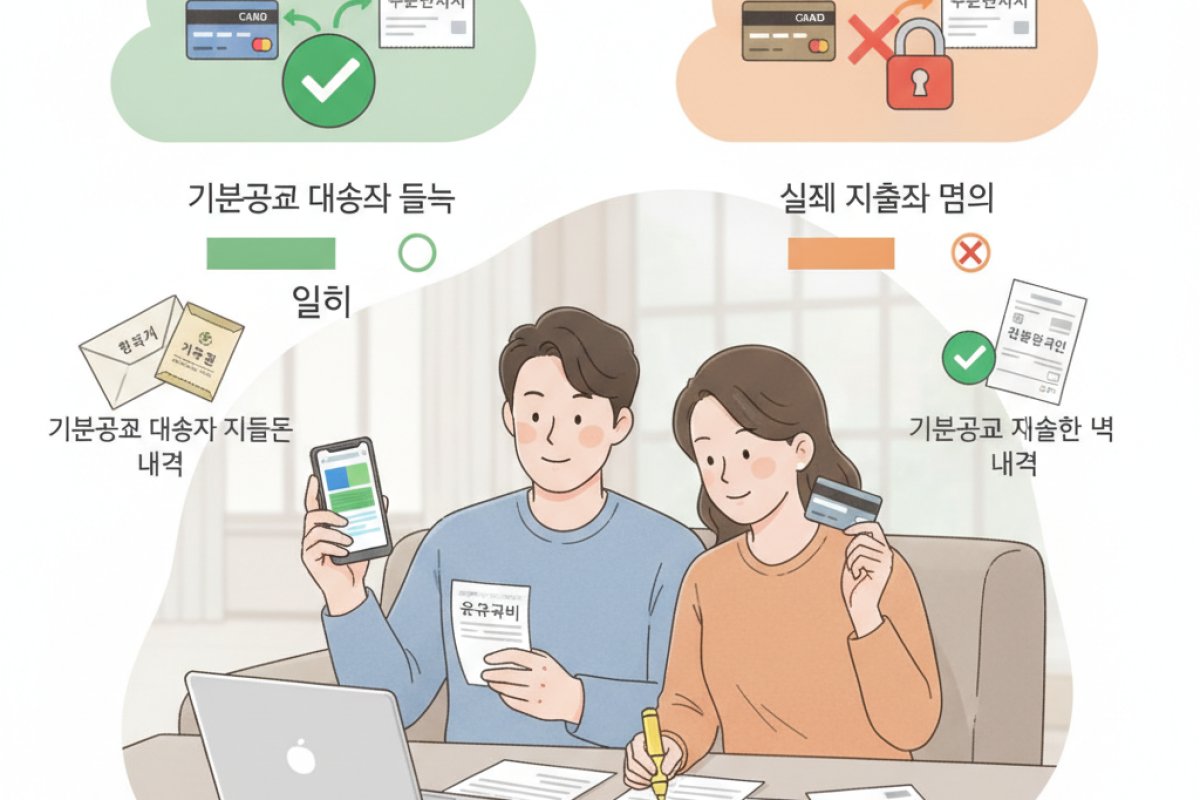 교육비와 기부금, 대상자 요건과 결제 주체의 일치 여부 확인하기