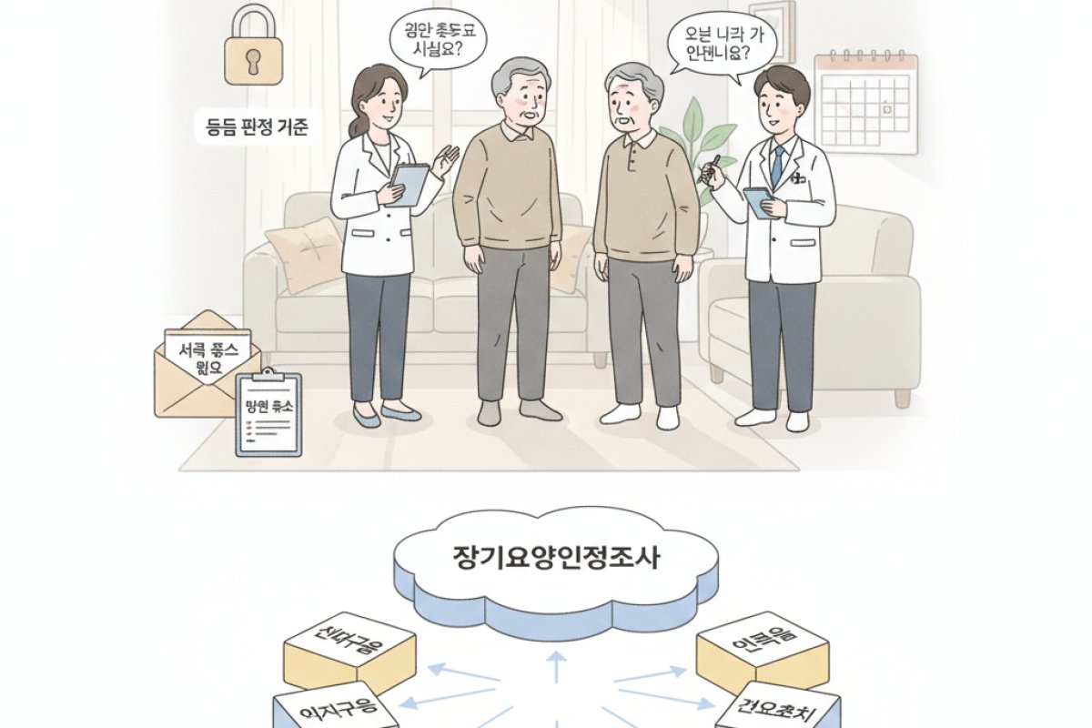 방문 조사 현장 대응법과 등급 판정 기준의 구조