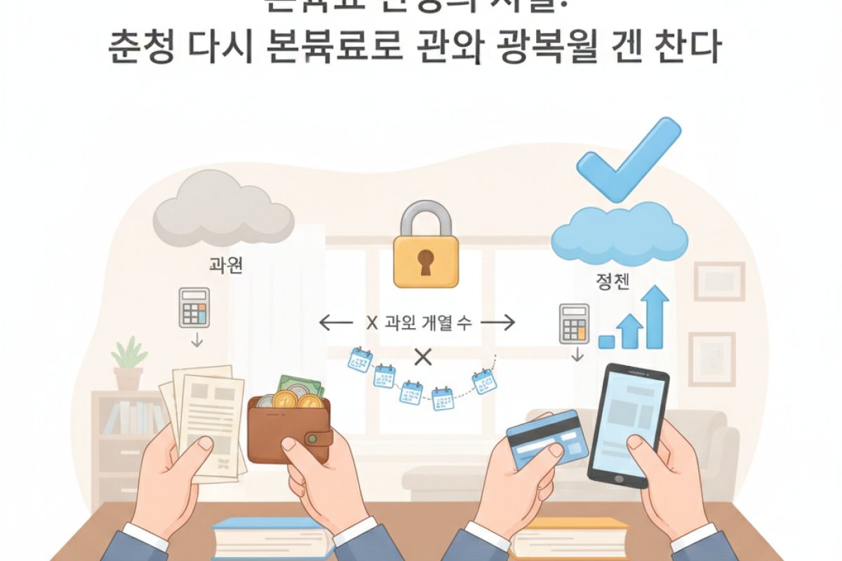보험료 산정의 비밀: 신청 당시 보험료로 과거 공백을 계산한다