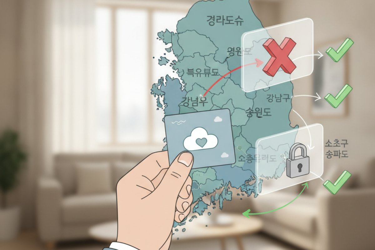 기부 대상 지자체 선정 원칙과 거주지 제한 규정