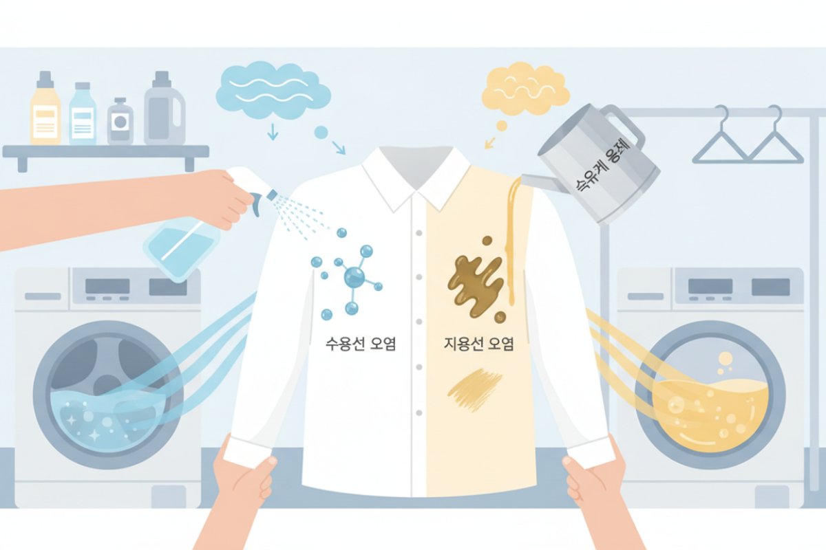 오염 물질의 성질로 보는 드라이클리닝과 물세탁의 세정 원리