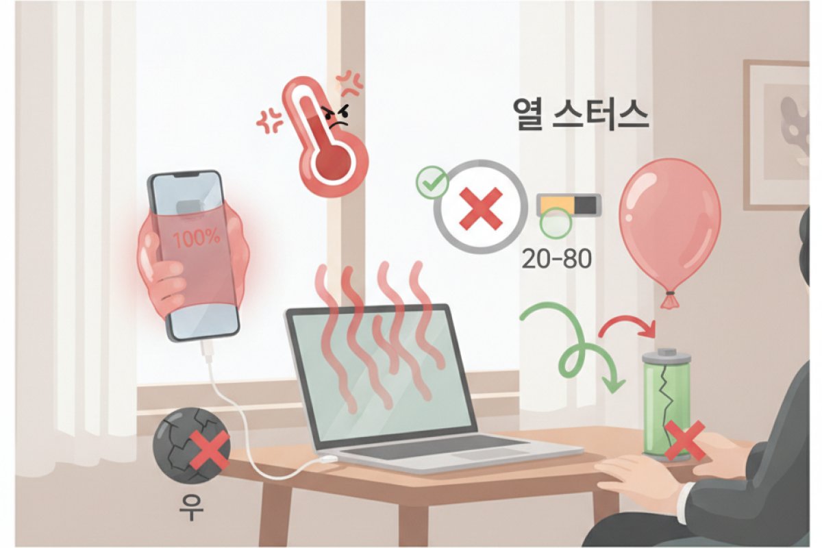 리튬 배터리가 100% 완충 상태를 싫어하는 이유와 20-80 법칙