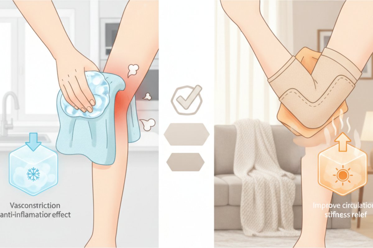 통증 양상에 따른 온·냉찜질 대처법과 보호대 활용 기준