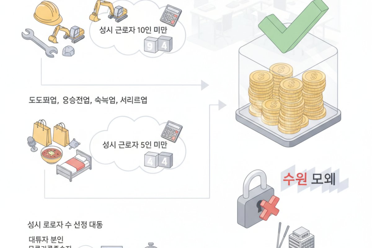 법률상 소상공인 확인 기준과 지원 제외 업종 검토