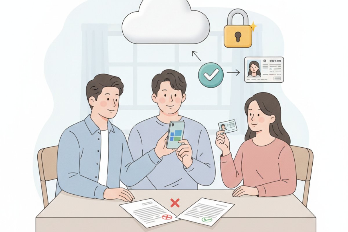 계약 당일 본인 의사 검증 프로세스와 실시간 신원 대조