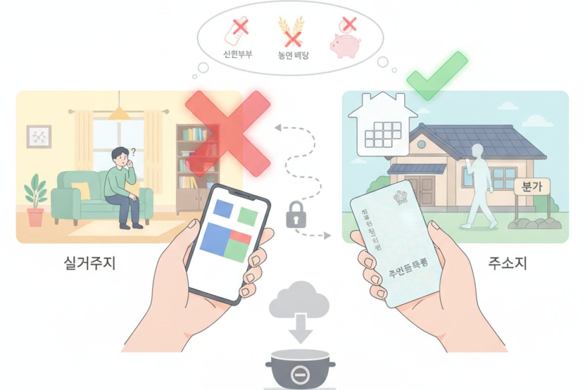 주민등록 주소지와 실거주지의 불일치: 지자체 특화 조례 사업 누락