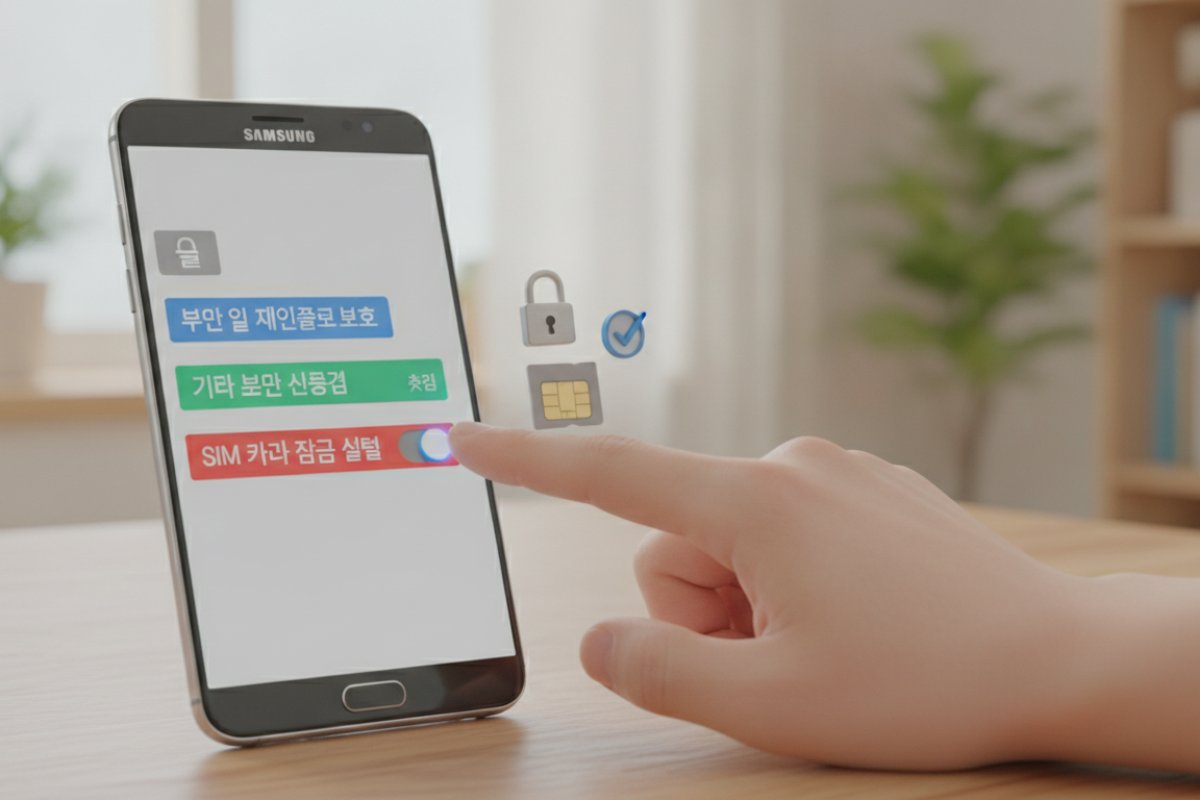 갤럭시 등 안드로이드 스마트폰 유심 PIN 설정 절차