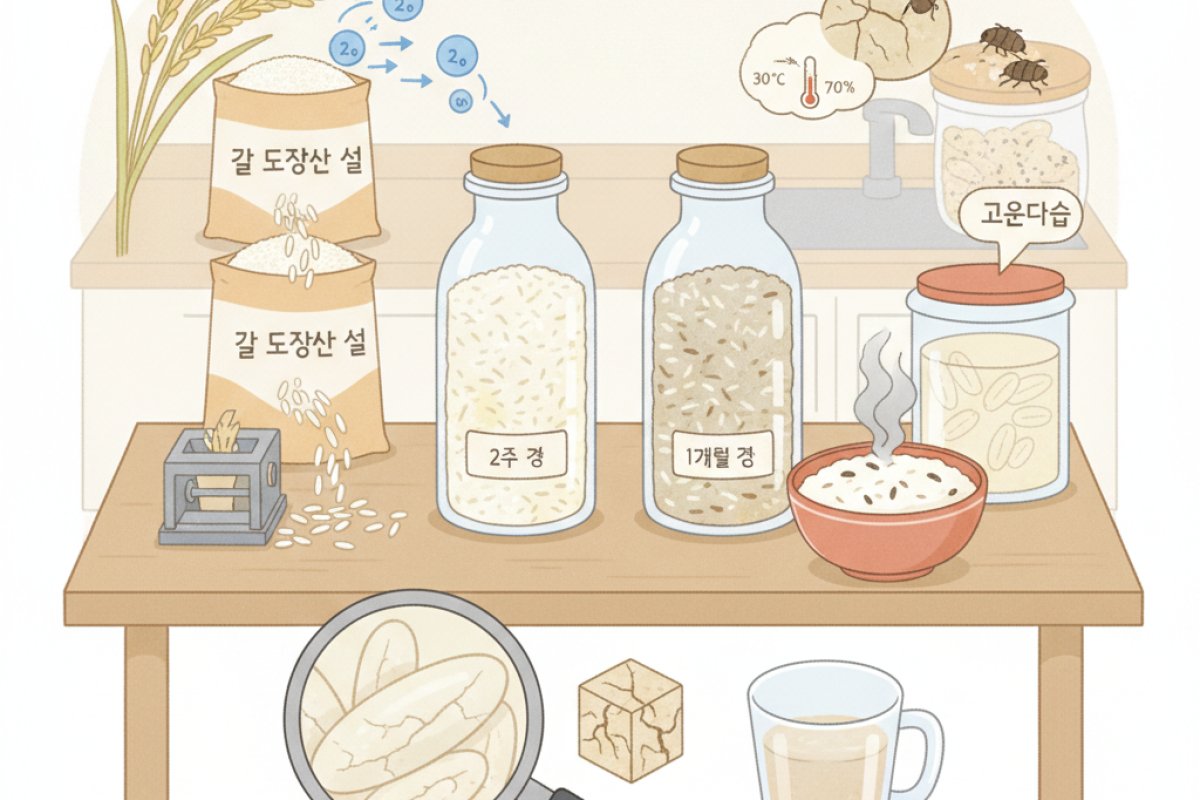 쌀이 산패되고 벌레가 꼬이는 과학적 원인과 환경 지표