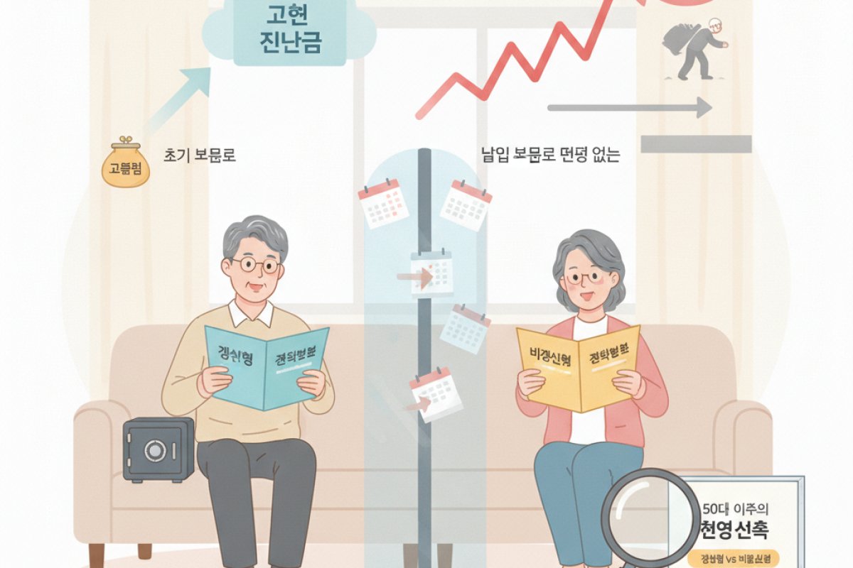 갱신형과 비갱신형의 구조적 차이, 50대 이후의 현명한 선택법