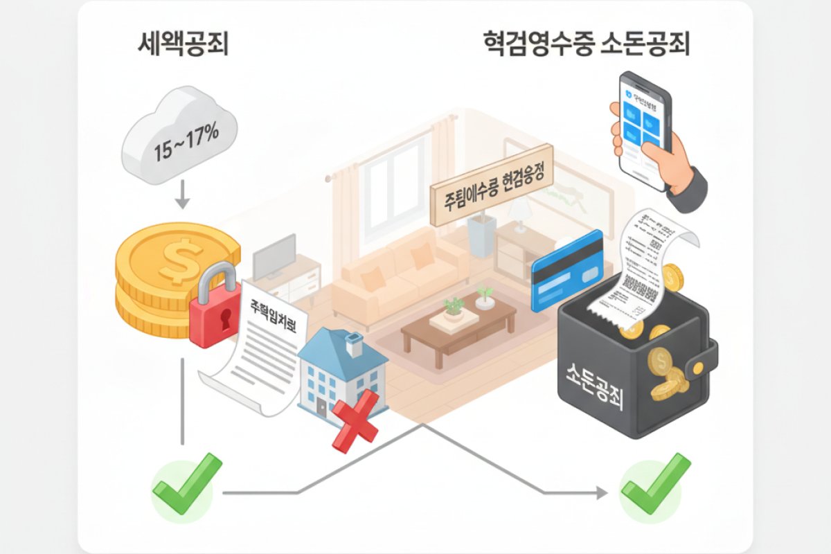 세액공제 불발 시 대안: 현금영수증 소득공제와의 구조적 차이