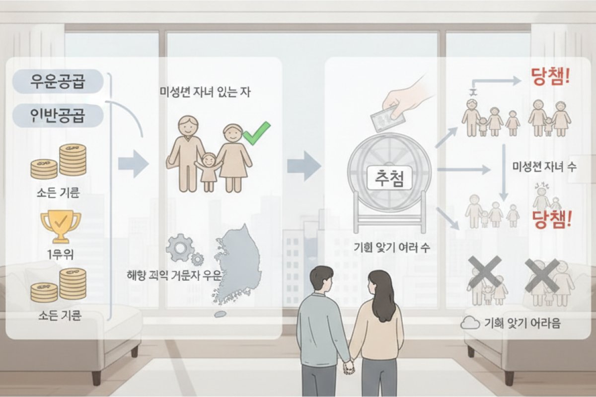 당첨자 선정 메커니즘: 순위·가점제와 추첨제의 작동 원리