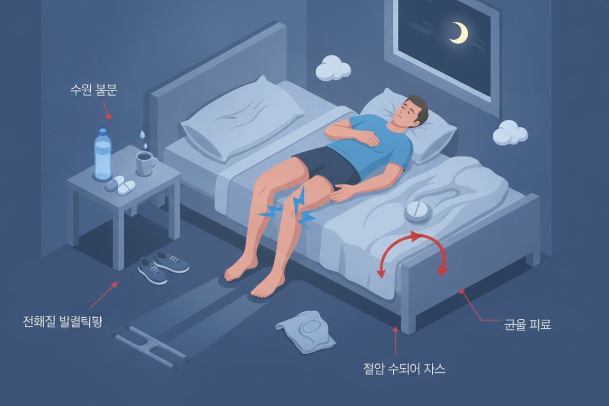 야간 다리 쥐를 부르는 4대 환경 요인과 체내 결핍 요인