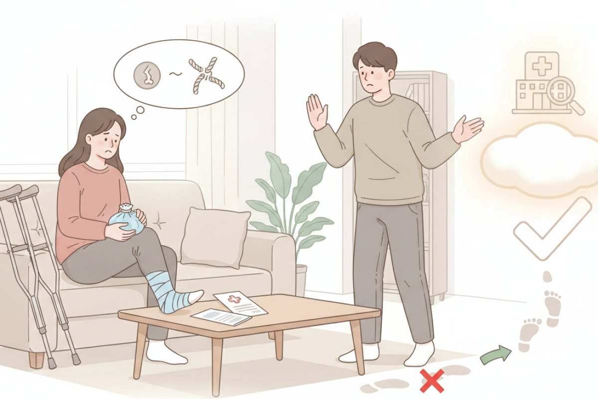 단순 염좌와 골절·인대 파열의 감별 기준 및 정밀 검사 시점