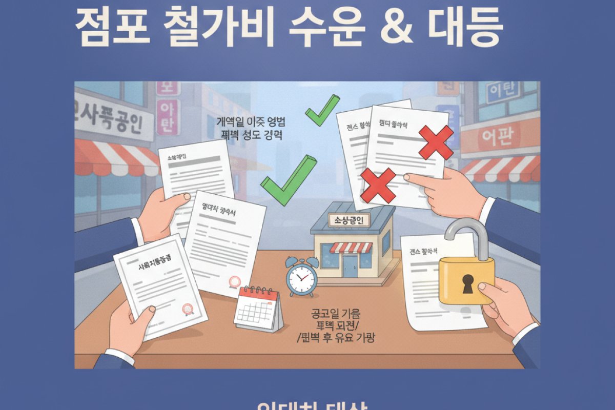 점포 철거비 지원 자격과 지원 대상 판정 기준