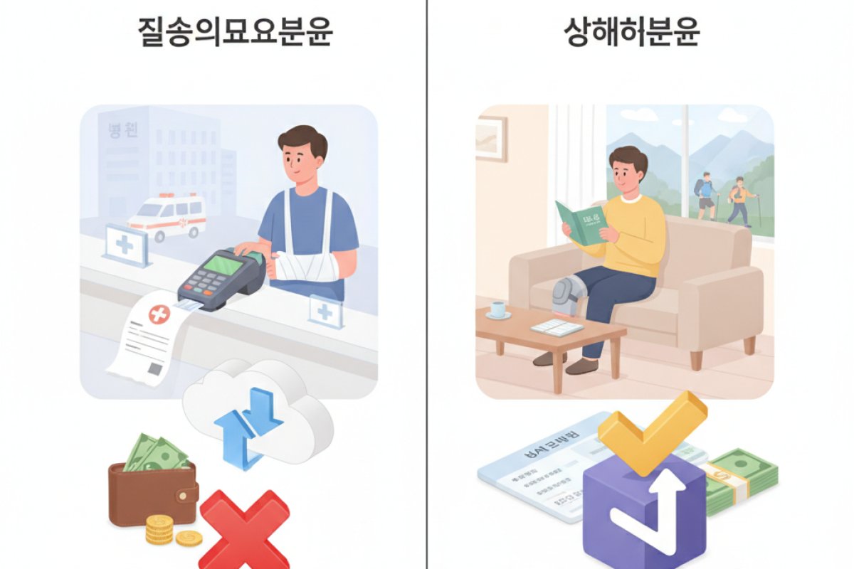 실손의료보험과 상해보험의 본질적인 보장 메커니즘 차이