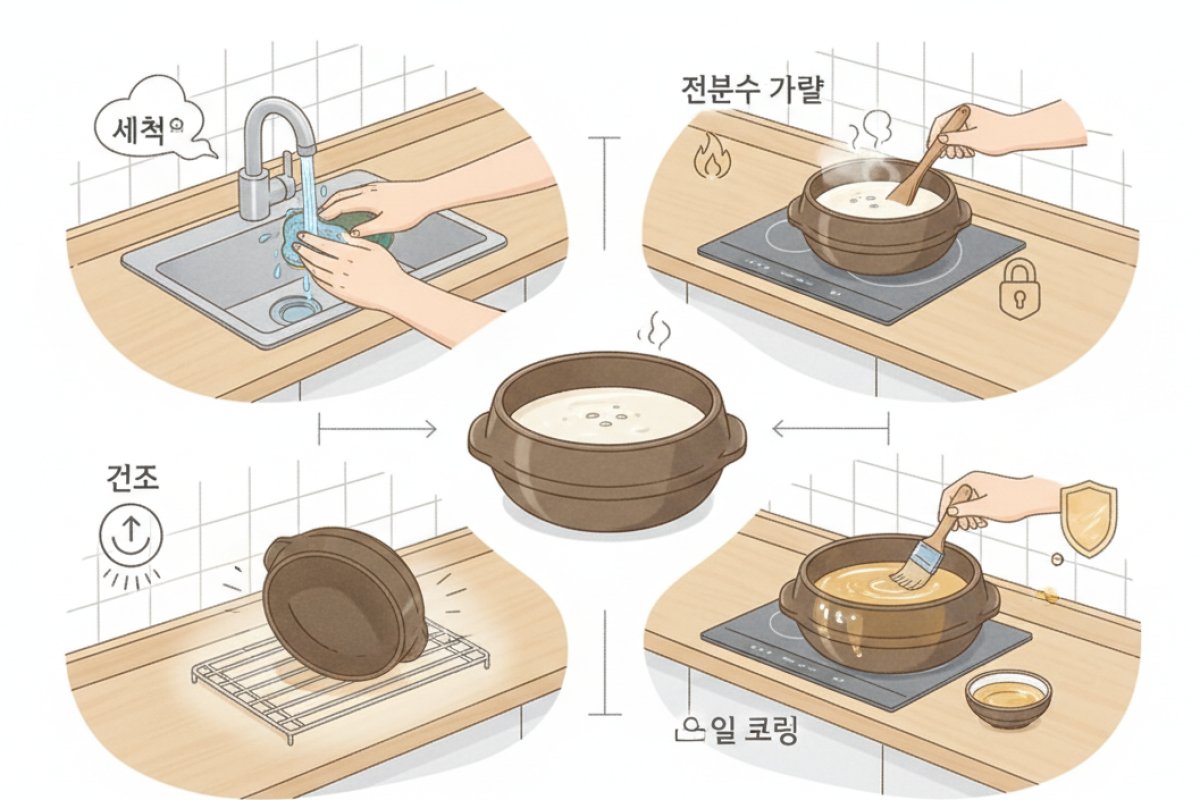 새 뚝배기 내구성을 결정짓는 초기 길들이기 단계별 절차