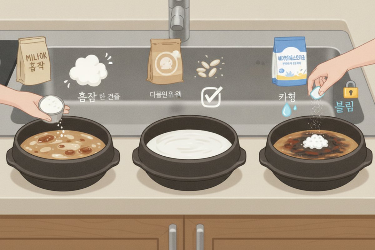오염 상태별 맞춤형 천연 세척법과 올바른 도구 사용법