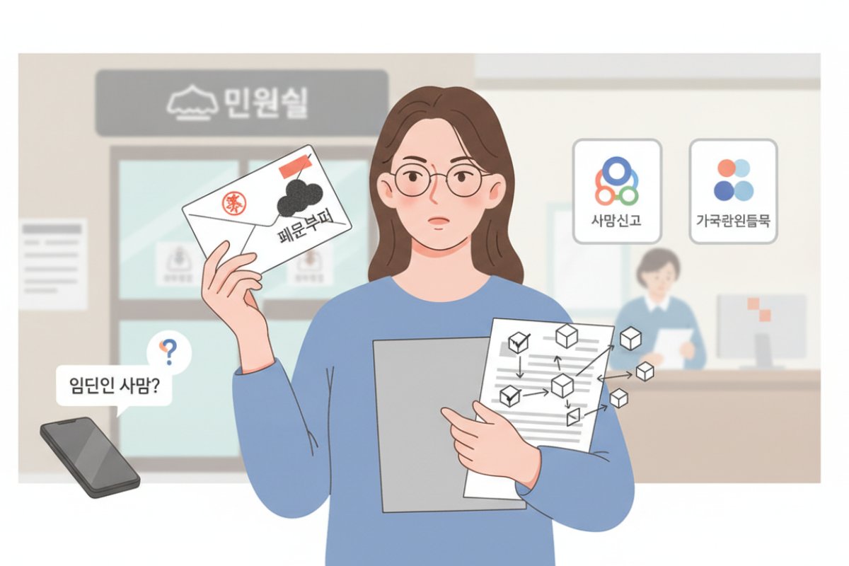 사망 사실 확인과 공적 장부를 통한 법정상속인 파악 경로
