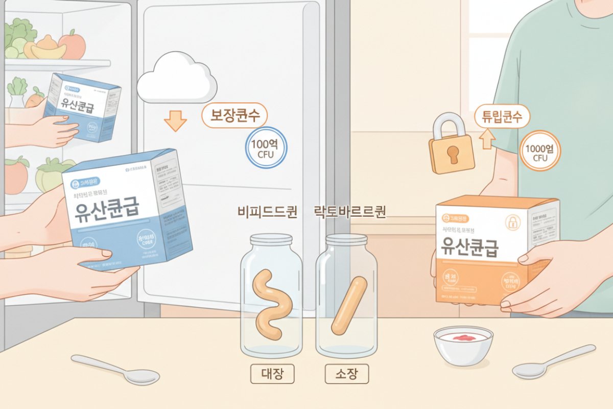 보장균수 확인과 실온·냉장 제품의 올바른 보관 및 선택 기준
