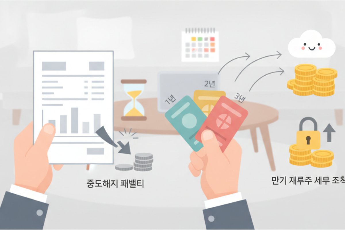 중도해지 불이익과 만기 재투자 세무 전략