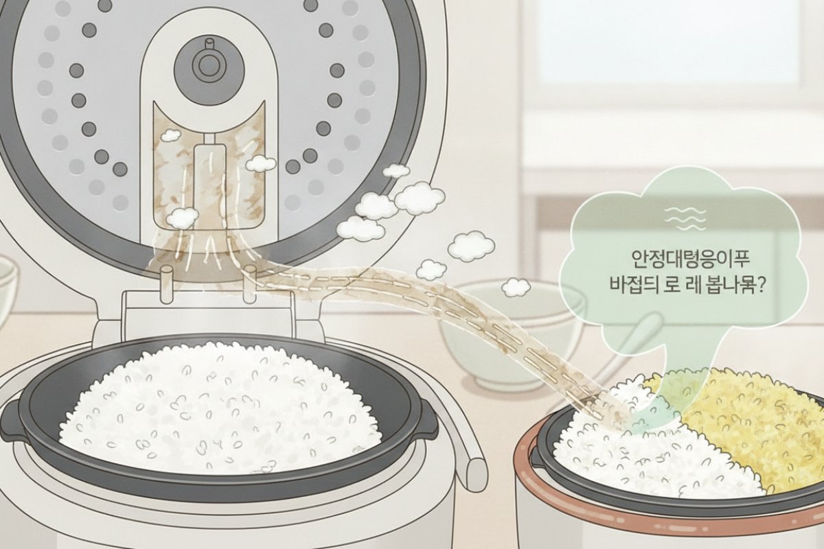 밥 냄새와 변색을 유발하는 내부 오염 구조 이해하기
