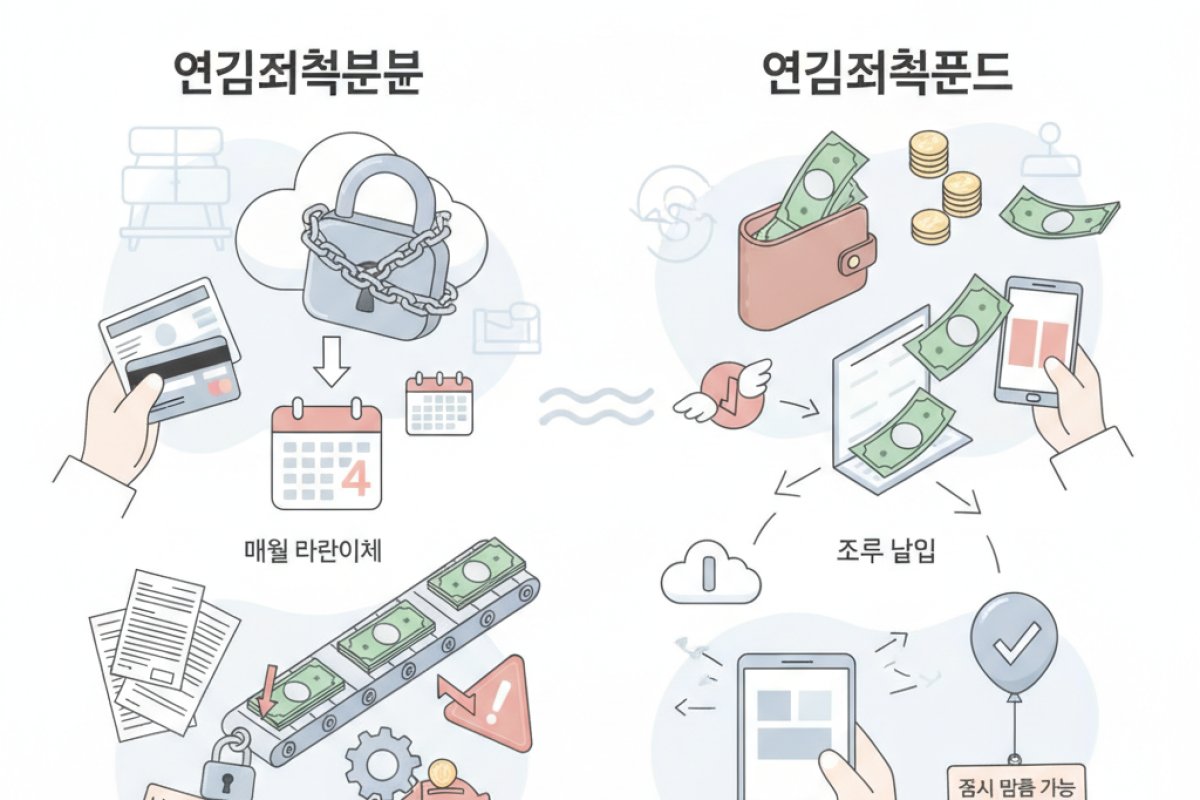 납입 방식과 유동성 관리 측면에서 나타나는 운용상 차이
