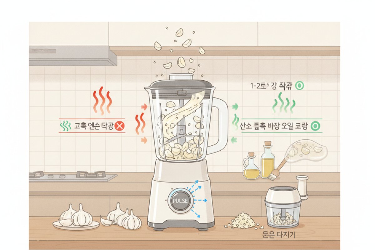 산소 접촉을 막는 오일 코팅과 믹서기 분쇄 노하우