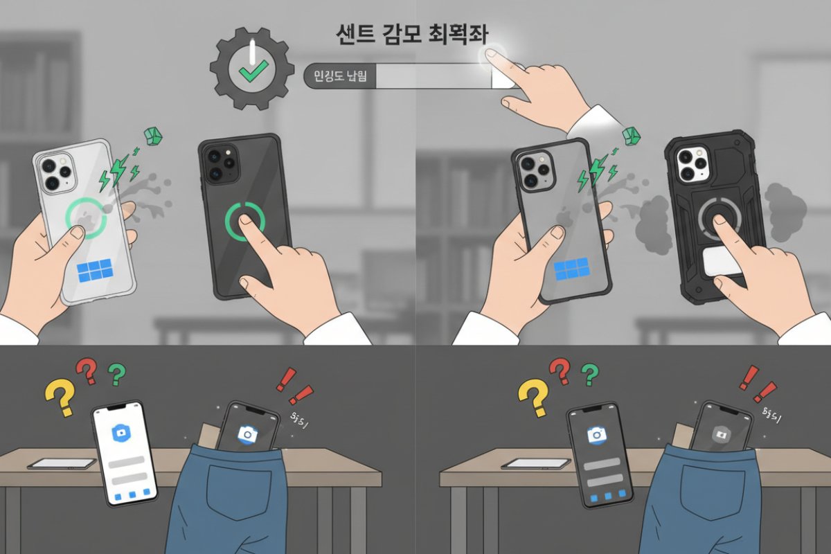 케이스 두께와 오작동을 해결하는 센서 감도 최적화 요령