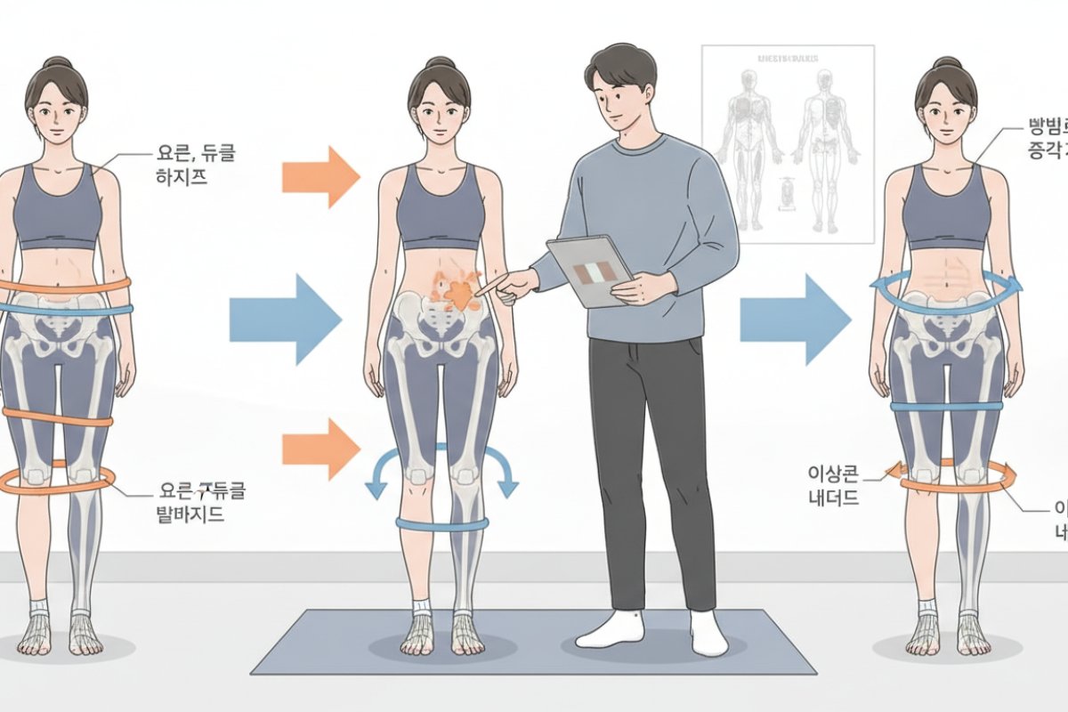 골반 틀어짐의 3가지 유형과 신체에 미치는 역학적 영향