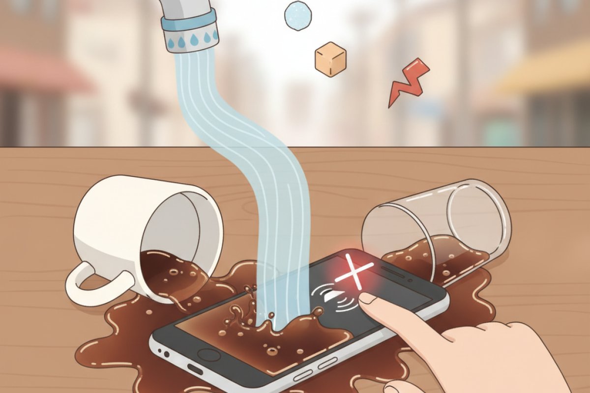 바닷물, 커피, 탄산음료 등 특수 액체 침수 시 응급 대처