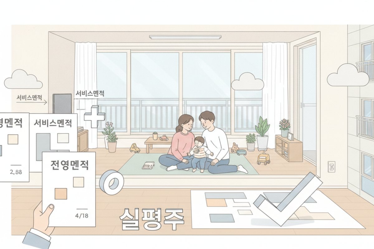 실평수를 좌우하는 핵심 변수, 서비스면적과 발코니 확장
