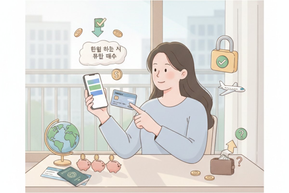 목표 환율 분할 충전과 여행 후 잔액 소진 전략